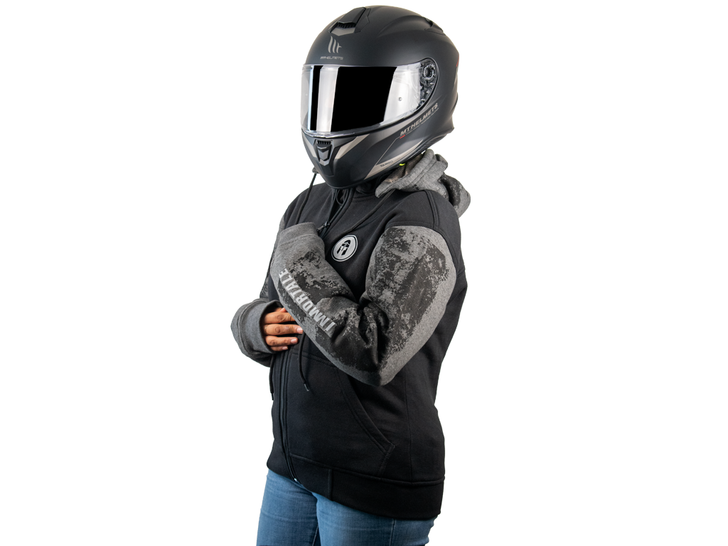 SUDADERA IMMORTALE HERA | BLACK/GREY | SKU: IMHERBKGR-#