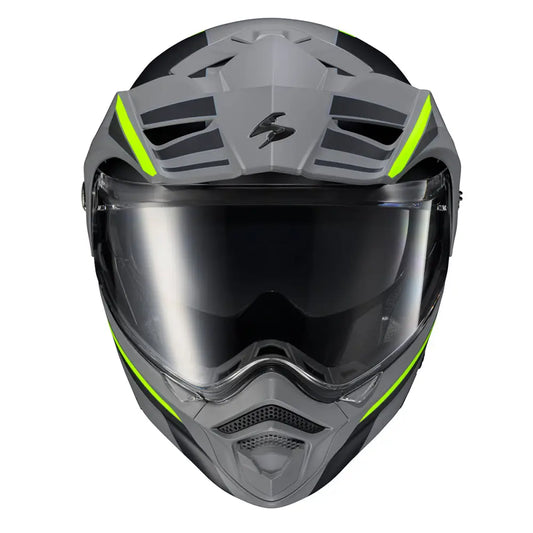 CASCO MODULAR SCORPION EXO EXO-AT960 MONK GRIS/HI-VIZ | SKU: 75-3271#