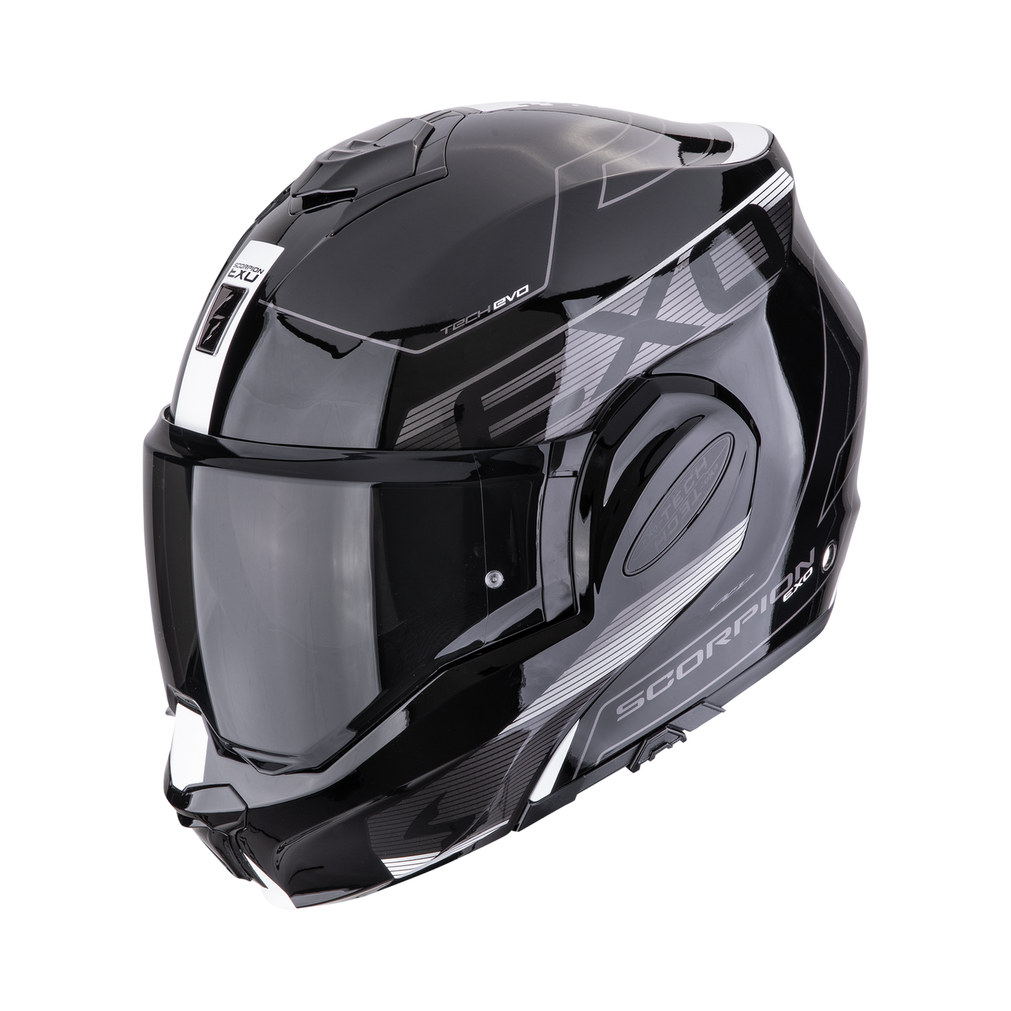 CASCO SCORPION EXO-TECH EVO TRAVELLER Black-White SKU:118-478-55-0#