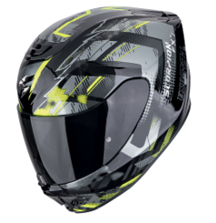 CASCO EXO-391 FULL FACE CLUTTER BLACK-NEON YELLOW SKU: 139-480-141-0#