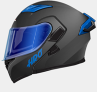 CASCO HRO 3400 EVO SOLID NEGRO/AZUL SKU:H3400EVSONGAZA-#