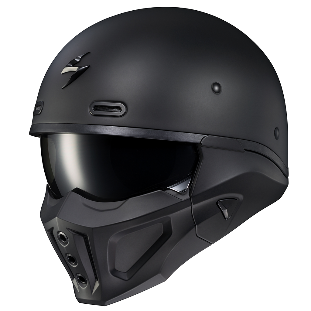 CASCO SCORPION COVERT 2 OPEN-FACE NEGRO MATE | SKU: 75-2296#