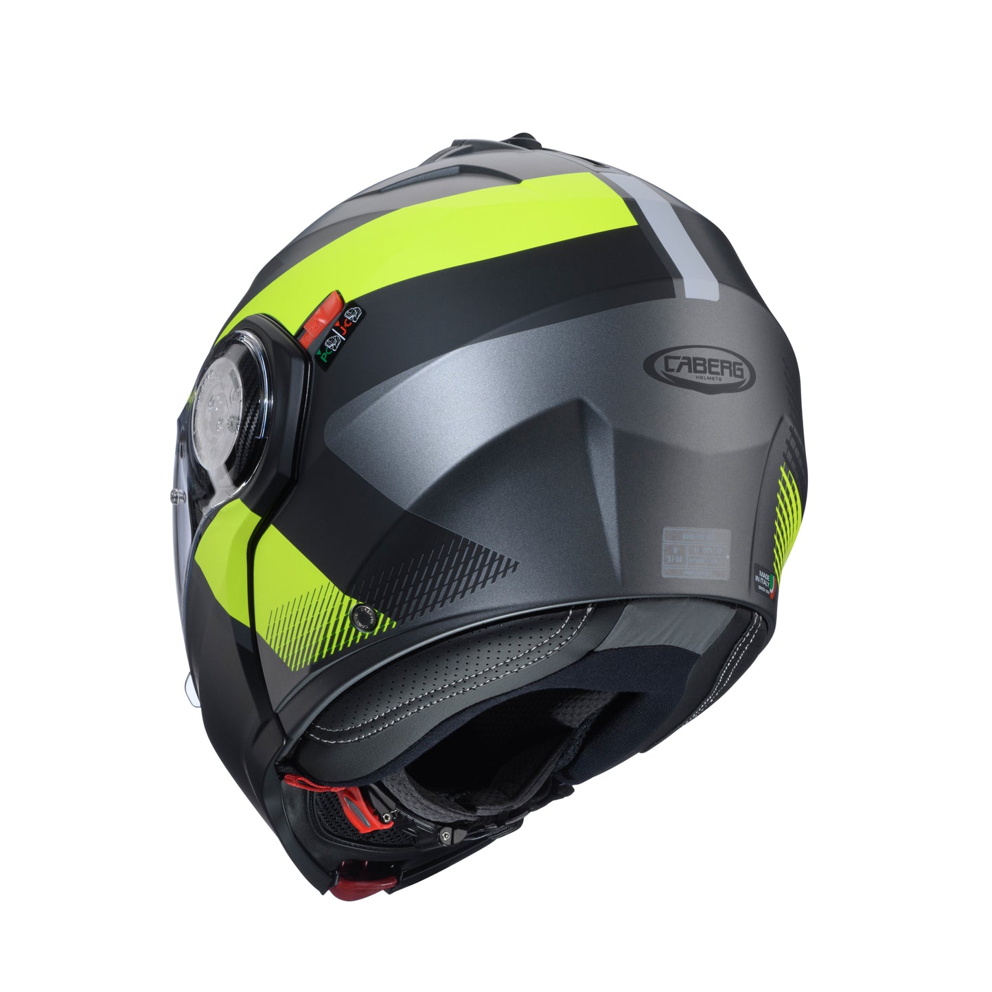 CASCO CABERG DUKE EVO INDY MATT GUN METAL/YELLOW FLUO/BLACK SKU: C0KD60L1##