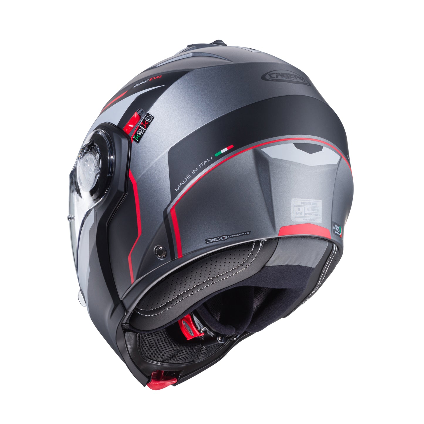 CASCO CABERG DUKE EVO MOVE MATT GUN METAL / BLACK / RED SKU: C0KB60L2##