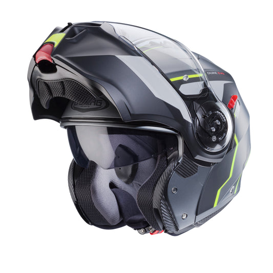 CASCO CABERG DUKE EVO MOVE MATT GUN METAL/BLACK/YELLOW FLUO SKU: C0KB60L1##