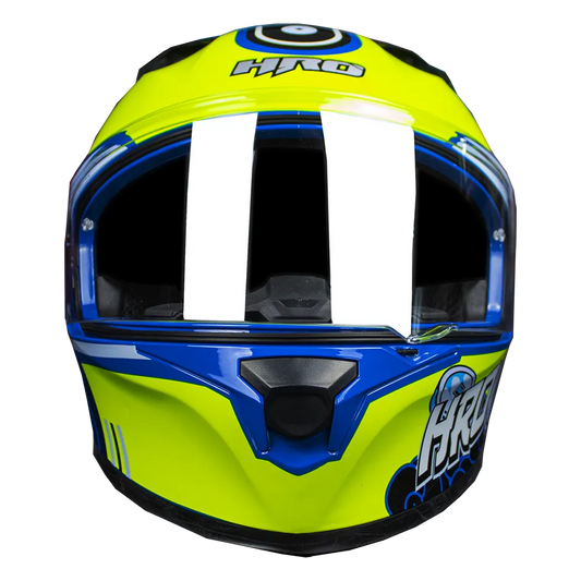 CASCO HRO 523DV HOKUSAI | AZUL/AMARILLO VISOR TR | SKU: HRO-523-HOKUSAIAM-#