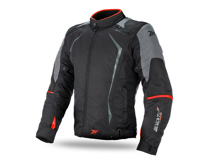 CHAQUETA SD-JR47 INVIERNO RACING HOMBRE NEGRA-ROJO | SKU: SD2104704#
