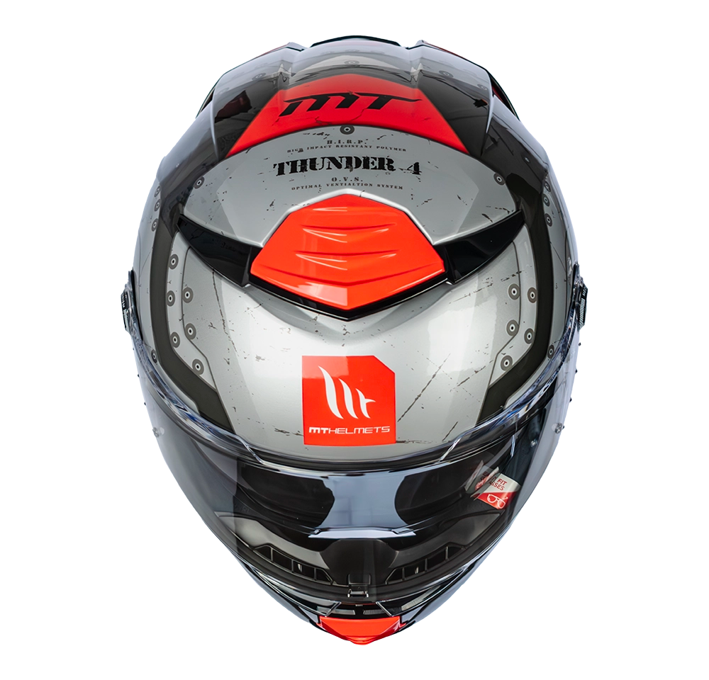 CASCO MT THUNDER 4 SV CHEEP B5 ROJO BRILLO | SKU: 1308929151-#