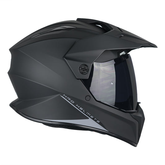 CASCO MX340 DV SOLIDO NEGRO MATE VISOR OSCURO SKU:HMX340SOMNEOS-#