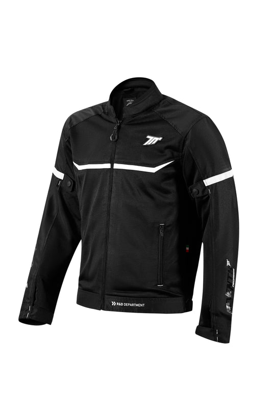 CHAQUETA SD-JR30.1 MOJAVE VERANO RACING HOMBRE NEGRA/BLANCA | SD2203011#
