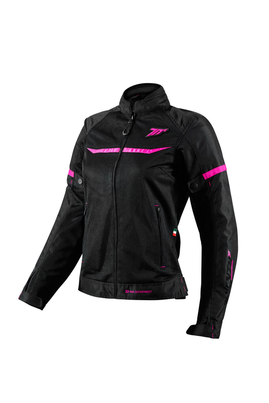 CHAQUETA SD-JR30.2 MOJAVE VERANO RACING MUJER NEGRA/FUCSIA | SKU: SD2203027#