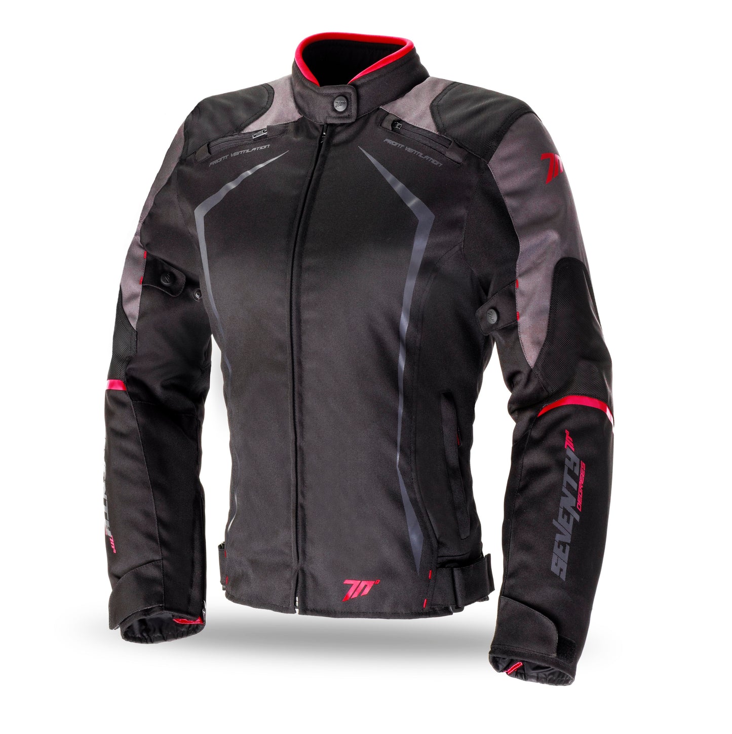 CHAQUETA SD-JR49 INVIERNO RACING MUJER NEGRO-ROJO | SKU: SD2104902#
