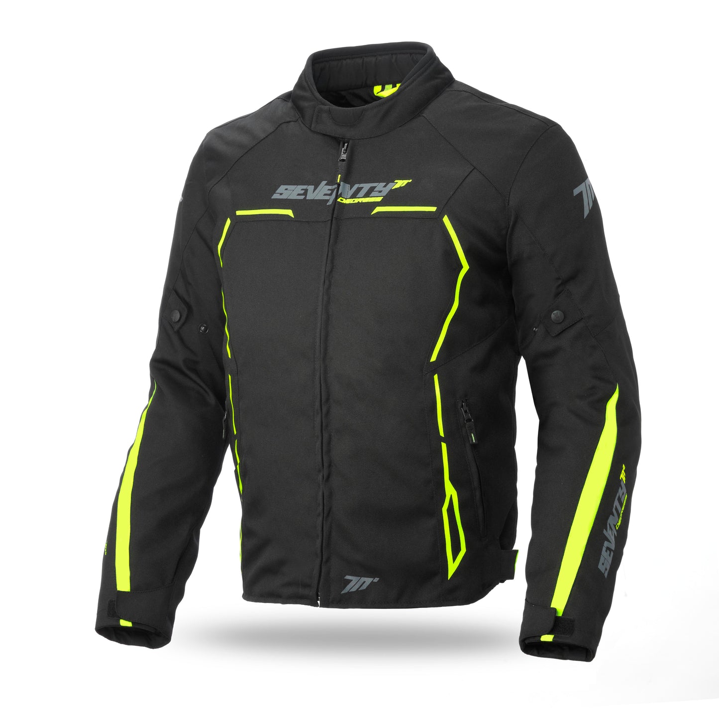 CHAMARRA SD-JR65 INVIERNO RACING HOMBRE NEGRA/AMARILLO FLUOR | SKU: SD2106503#