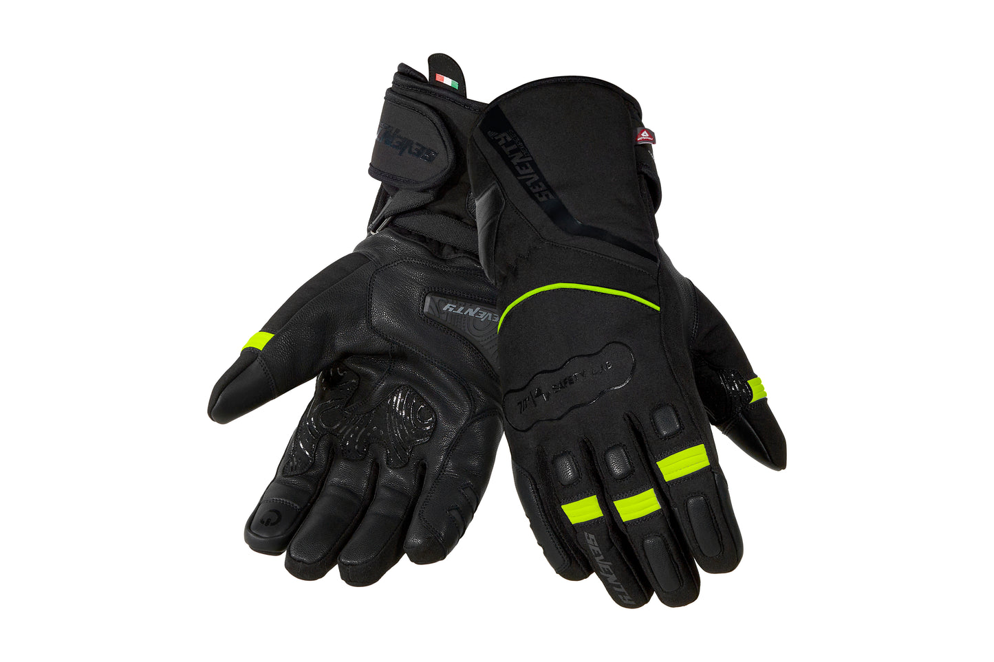 GUANTE SD-T7 GOBI HOMBRE NEGRO/AMARILLO FLUOR | SKU: SD1300703#