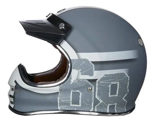 CASCO TORC T3 68 | GRIS/BLANCO/MATE | SKU: T31768:2#