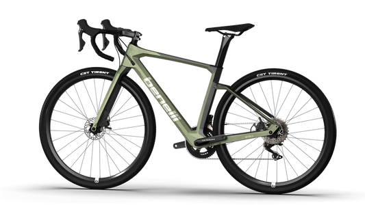 Bicicleta Benelli G23 1.0 PRO CARB DISK ARMY | GREEN WHITE | SKU: BBG231PRCB29GRWHM