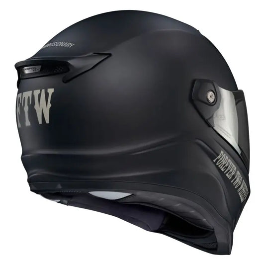 CASCO SCORPION EXO COVERT FX FULL FACE HELMET VTWIN VISIONARY MATTE BLACK | SKU: 75-2327#
