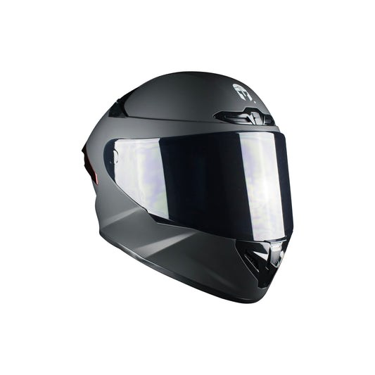 CASCO IMMORTALE KALIUM NEGRO MATE CON ALERON ROJO VISOR NEGRO | SKU: IMKALINERO-#