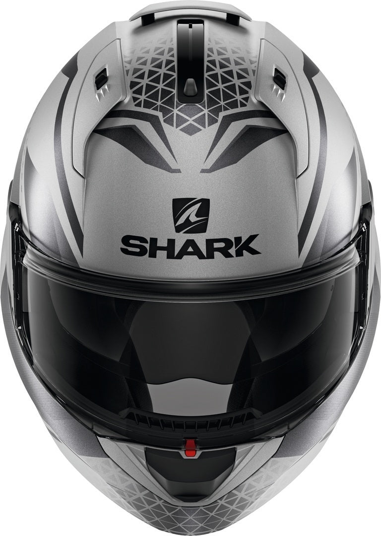  Shark HE9715DKAWM - Casco abatible unisex para adultos (negro  mate/gris/blanco, M - 22.4-22.8 pulgadas), negro mate, gris y blanco :  Automotriz