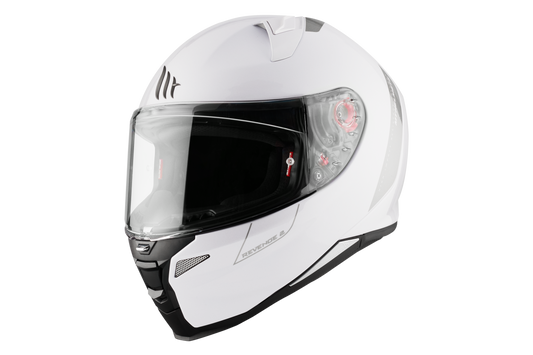 CASCO MT FF110 REVENGE 2 SOLID A0 | BLANCO PERLA BRILLO | SKU: 1279000000#