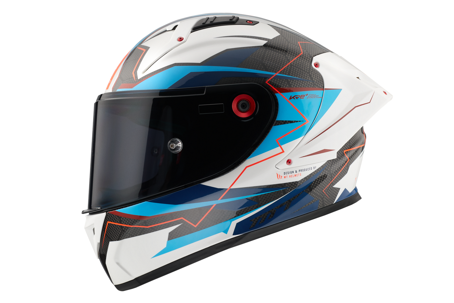 CASCO MT FF103PLUSC KRE+ CARBON KRAKER B7 | AZUL PERLA BRILLO | SKU: 1302928170#