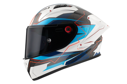 CASCO MT FF103PLUSC KRE+ CARBON KRAKER B7 | AZUL PERLA BRILLO | SKU: 1302928170#