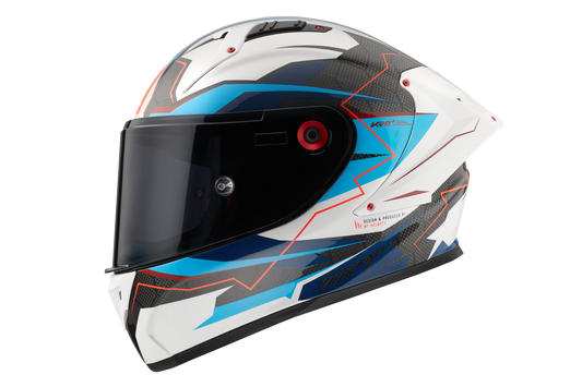 CASCO MT FF103PLUSC KRE+ CARBON KRAKER B7 | AZUL PERLA BRILLO | SKU: 1302928170#