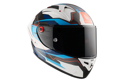 CASCO MT FF103PLUSC KRE+ CARBON KRAKER B7 | AZUL PERLA BRILLO | SKU: 1302928170#