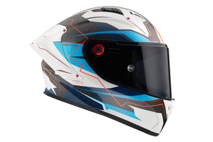 CASCO MT FF103PLUSC KRE+ CARBON KRAKER B7 | AZUL PERLA BRILLO | SKU: 1302928170#