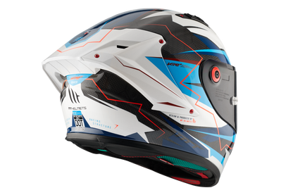 CASCO MT FF103PLUSC KRE+ CARBON KRAKER B7 | AZUL PERLA BRILLO | SKU: 1302928170#