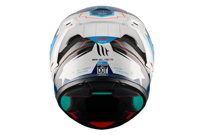 CASCO MT FF103PLUSC KRE+ CARBON KRAKER B7 | AZUL PERLA BRILLO | SKU: 1302928170#