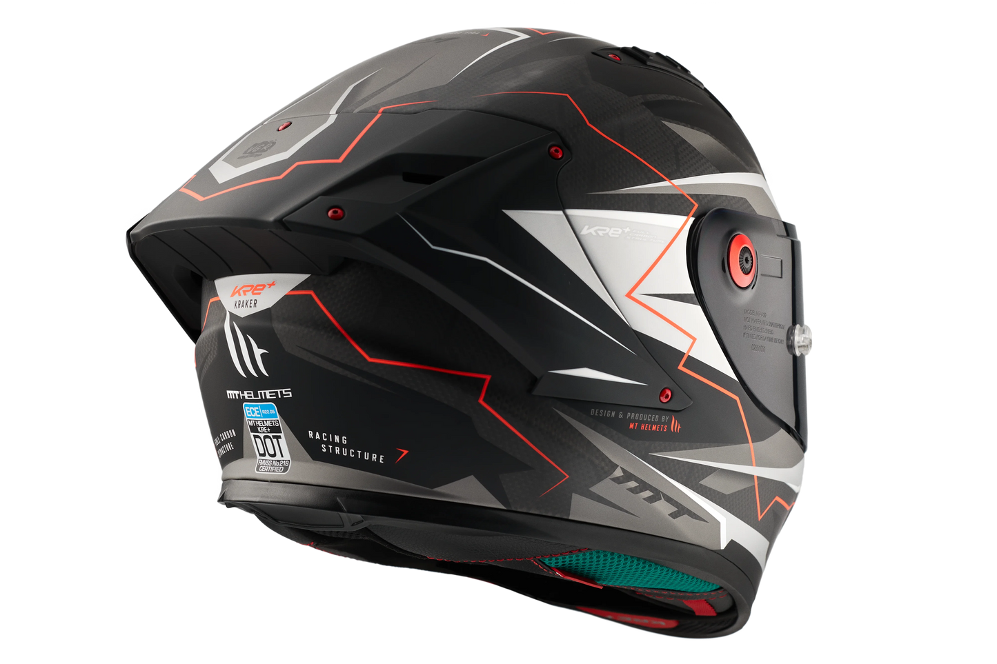 CASCO MT FF103PLUSC KRE+ CARBON KRAKER C5 | ROJO FLUOR MATE | SKU: 1302928253#