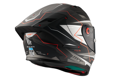 CASCO MT FF103PLUSC KRE+ CARBON KRAKER C5 | ROJO FLUOR MATE | SKU: 1302928253#