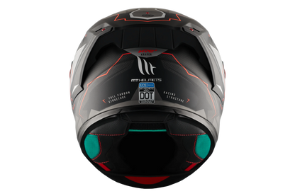 CASCO MT FF103PLUSC KRE+ CARBON KRAKER C5 | ROJO FLUOR MATE | SKU: 1302928253#