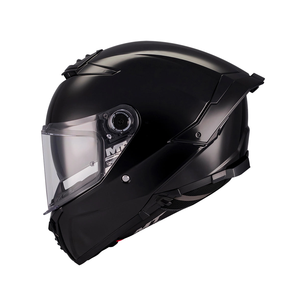 CASCO MT FF118SV THUNDER 4 SV PURE A1 NEGRO BRILLO SKU:130800P0210#