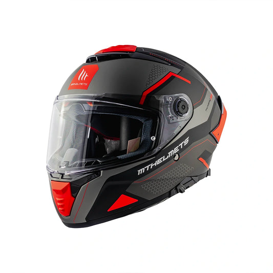 CASCO MT THUNDER 4 SV JERK B5 ROJO MATE | SKU: 1308934153-#