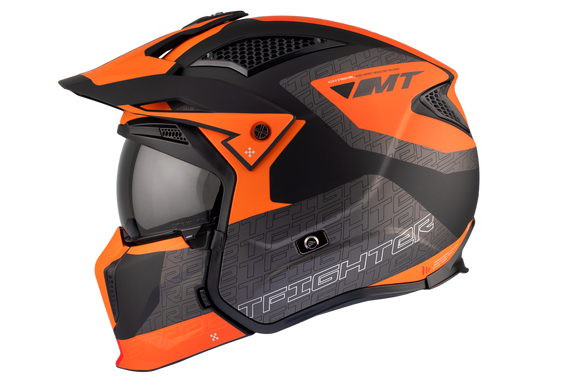 CASCO MT STREETFIGHTER SVSV S TOTEM B4 NARANJA | SKU: 1327995143-#