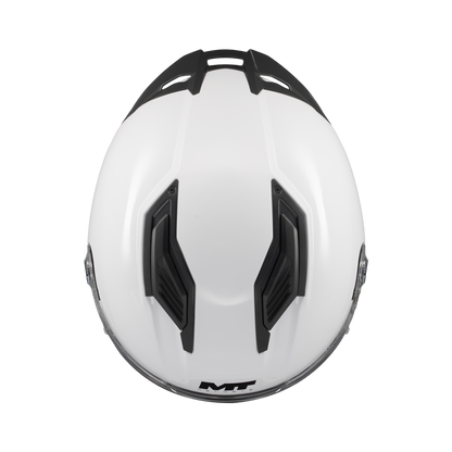 CASCO MT STINGER 2 PURE A0 BLANCO PERLA BRILLO SKU: 133400PA000#