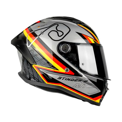 CASCO MT STINGER 2 GRAND PRIX C1 BRILLO SKU: 1334B71211#VO