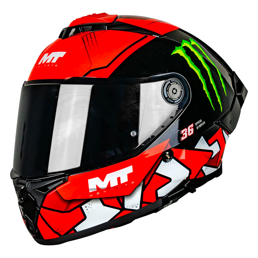 CASCO MT THUNDER 4 R SV PIQUERAS B5 BRILLO S +PANTALLA OSCURA SKU: 1375D35B510#VO
