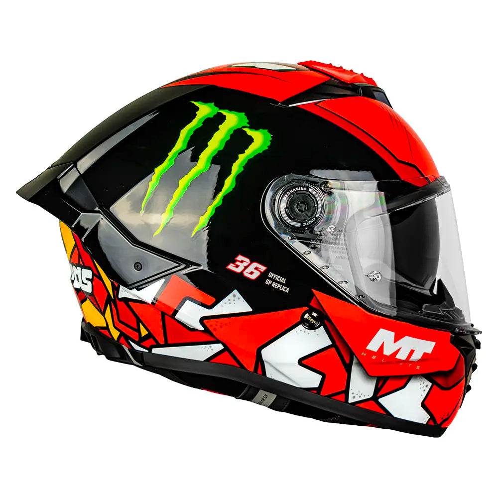 CASCO MT THUNDER 4 R SV PIQUERAS B5 BRILLO S +PANTALLA OSCURA SKU: 1375D35B510#VO