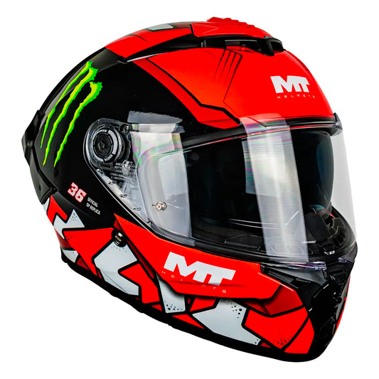CASCO MT THUNDER 4 R SV PIQUERAS B5 BRILLO S +PANTALLA OSCURA SKU: 1375D35B510#VO