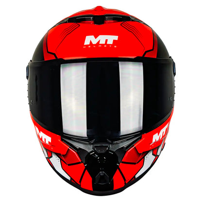 CASCO MT THUNDER 4 R SV PIQUERAS B5 BRILLO S +PANTALLA OSCURA SKU: 1375D35B510#VO