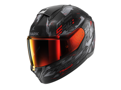 CASCO RIDILL 2 MOLOKAI NEGRO MATE ROJO | SKU: HE1110EKAR#