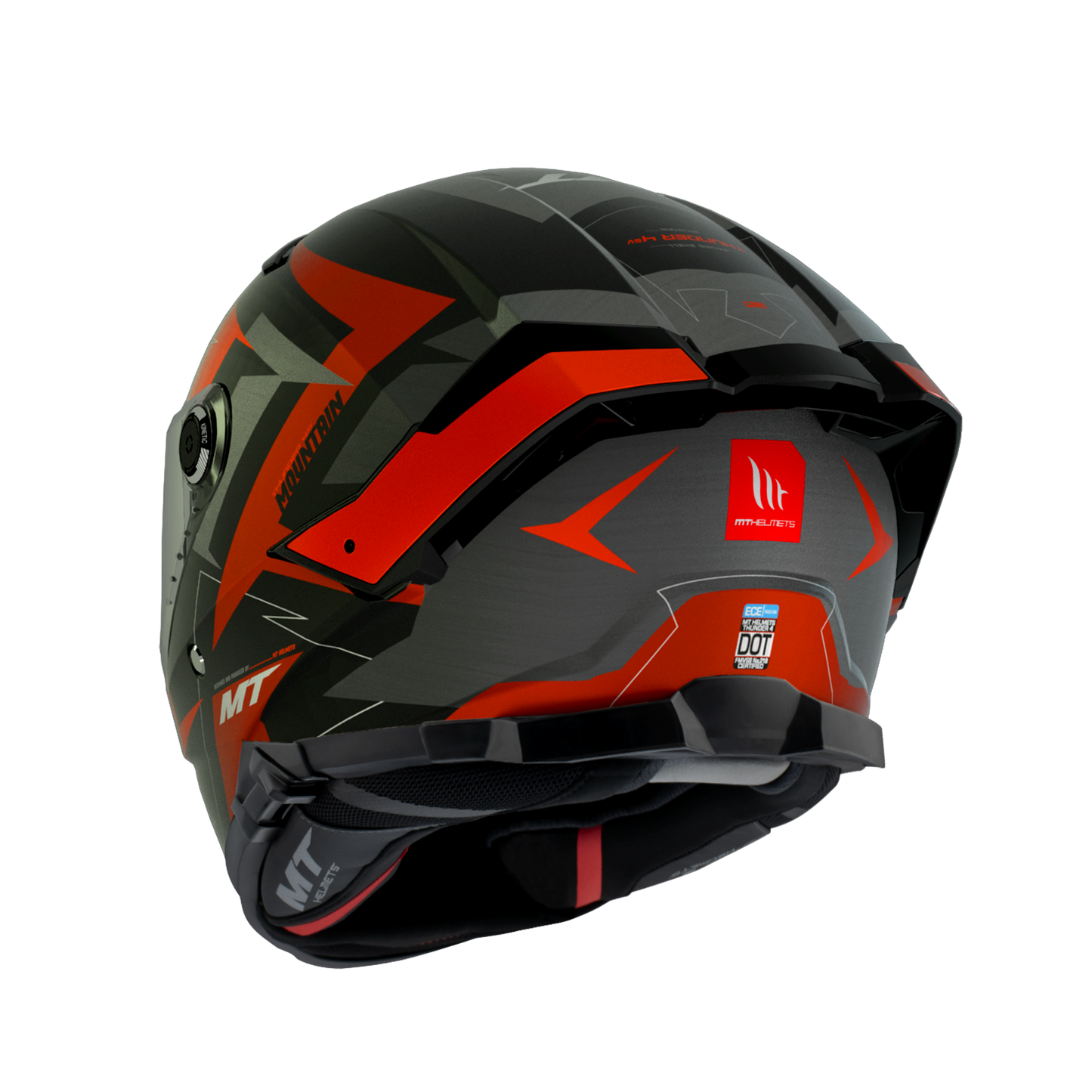 CASCO MT THUNDER 4 SV MOUNTAIN C5 ROJO MATE | SKU: 1308987253#
