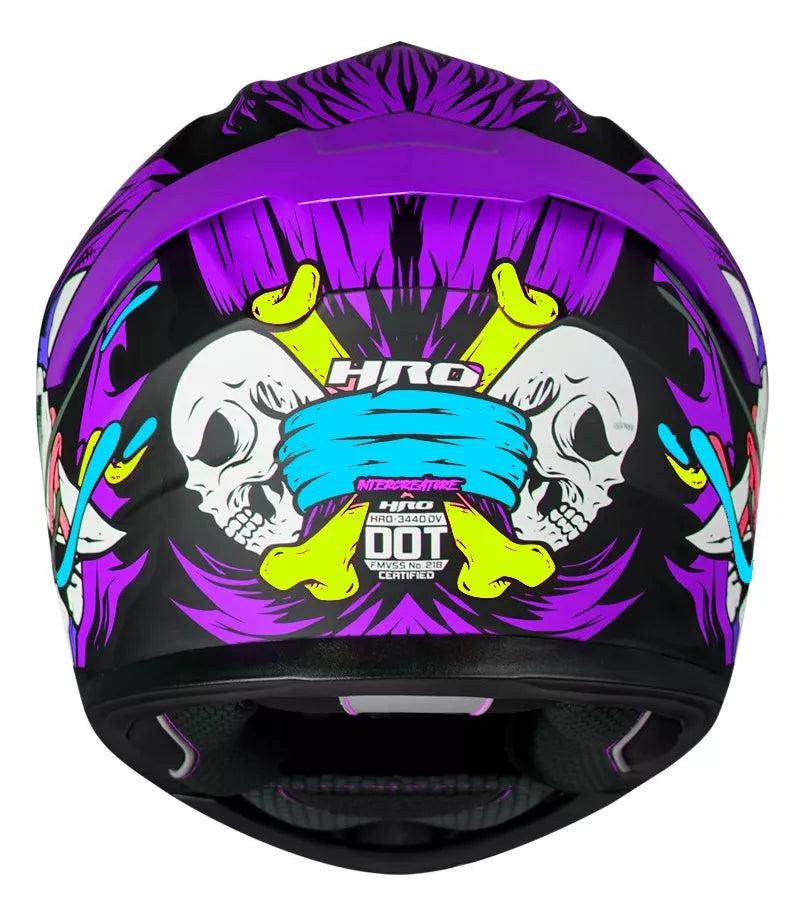 CASCO HRO 3440 DV INTERCREATURE PURPURA MATE | SKU: HRO3440PU-#