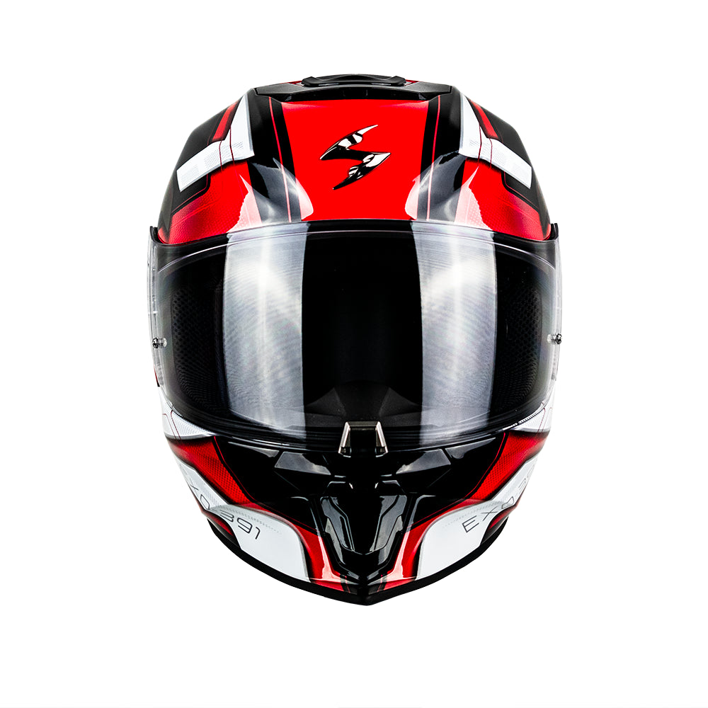 CASCO EXO-391 FULL FACE CAPTOR BLACK-RED SKU:139-469-24-0#
