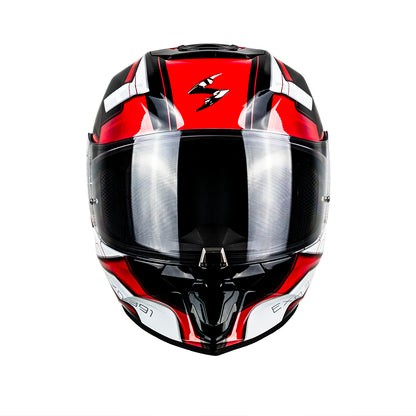 CASCO EXO-391 FULL FACE CAPTOR BLACK-RED SKU:139-469-24-0#