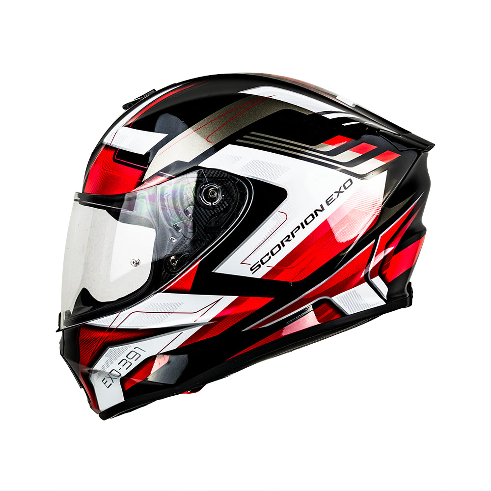 CASCO EXO-391 FULL FACE CAPTOR BLACK-RED SKU:139-469-24-0#