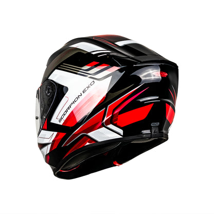 CASCO EXO-391 FULL FACE CAPTOR BLACK-RED SKU:139-469-24-0#